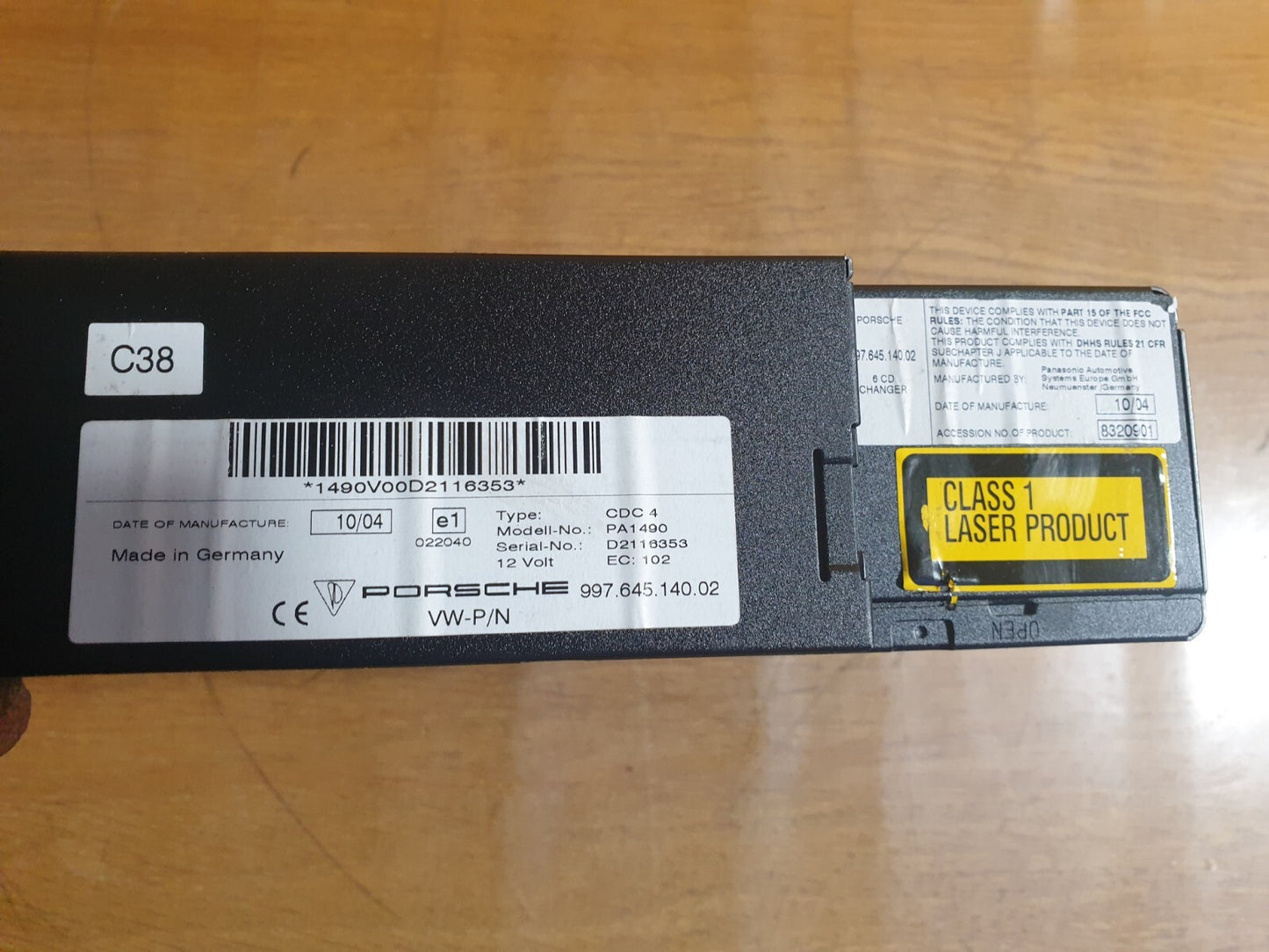 ✅PORSCHE BOXSTER 987 2.7 PETROL 2005 CD PLAYER CHANGER CDC 99764514002 Warranty - Image 7