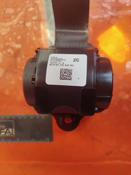 ✅2018-2025 TESLA MODEL 3 REAR CENTRE SEAT BELT 1457725-C1-B 655392000A +WARRANTY - Image 2