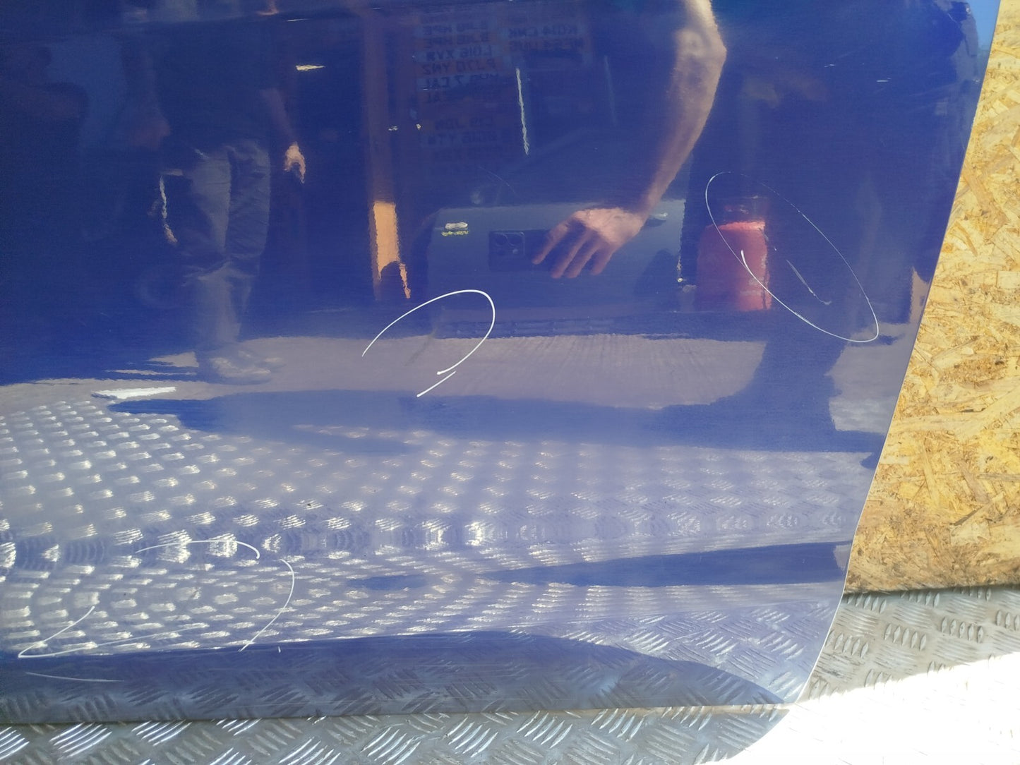 ✅FORD B-MAX TITANIUM 1.0 PETROL 2014 FRONT LEFT DOOR BLUE Scratches A285 - Image 8