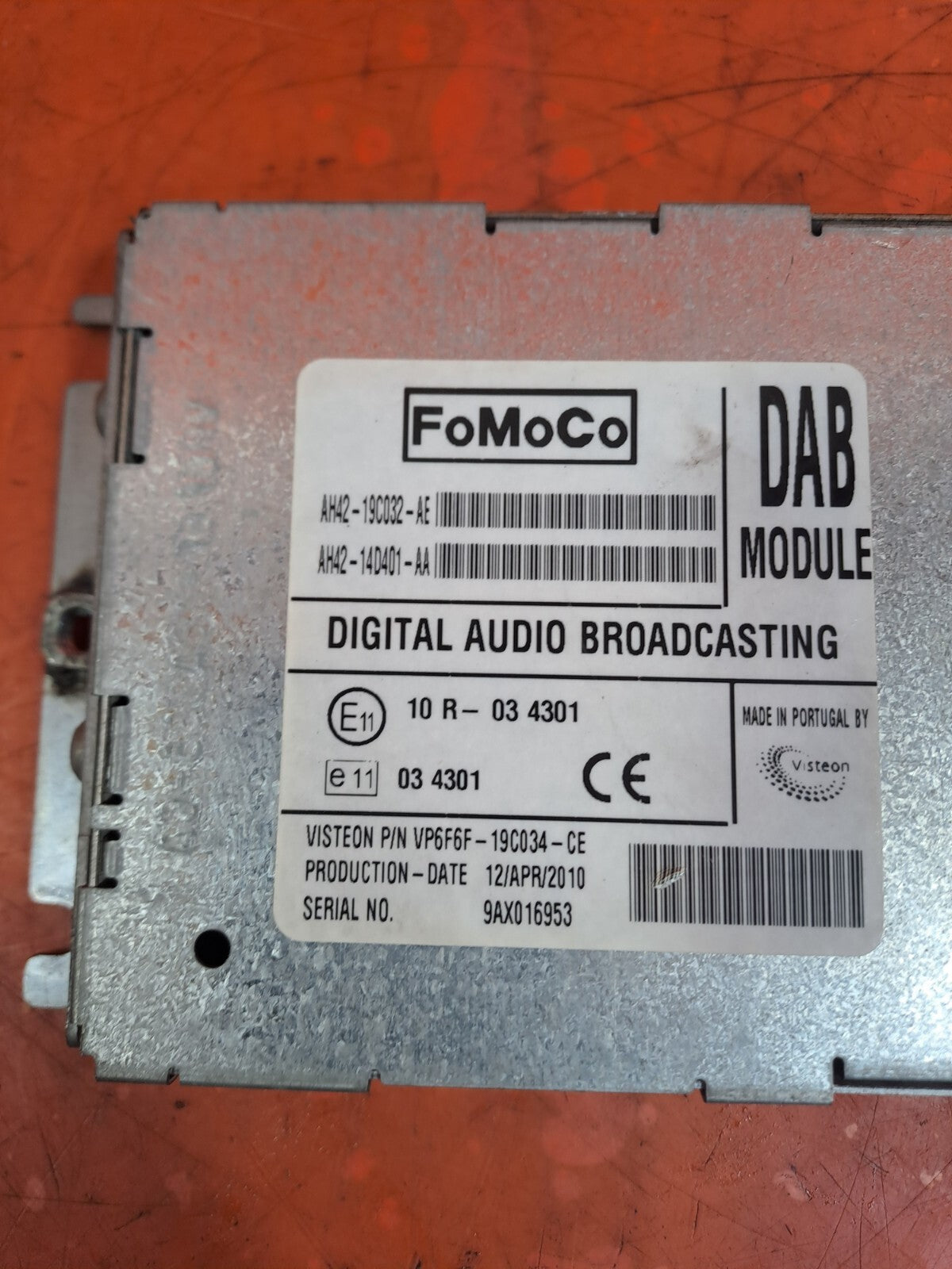 ✅2010 LAND ROVER DISCOVERY 4 L319 DAB MODULE AH42-19C032-AE + WARRANTY A244 - Image 8