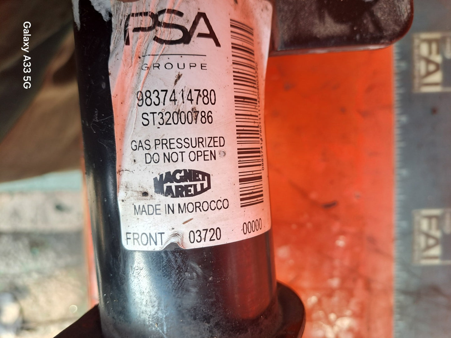✅VAUXHALL CORSA 1.2 PETROL 2021 FRONT RIGHT SHOCK ABSORBER 9837414780 A005 - Image 3