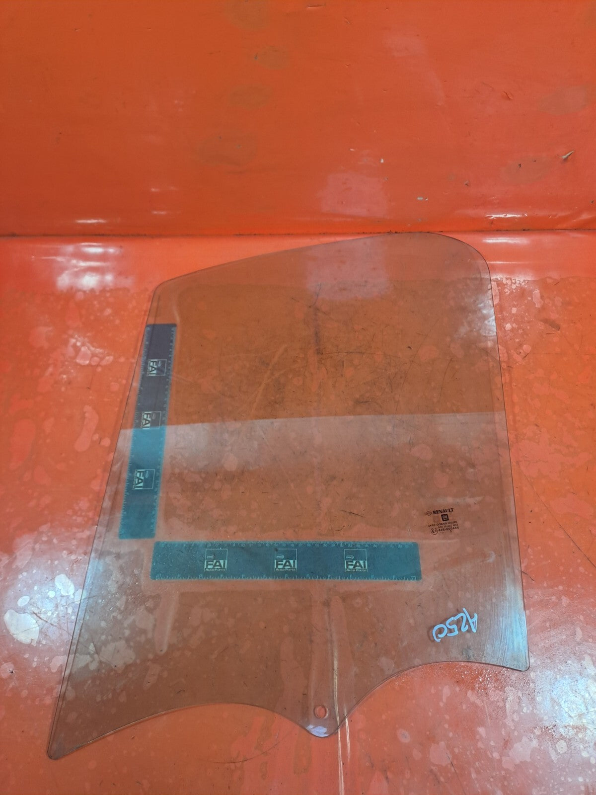 ✅RENAULT TRAFIC MK3 Sl27 1.6 DIESEL 2015 FRONT LEFT DOOR WINDOW GLASS 43R000464 - Image 2