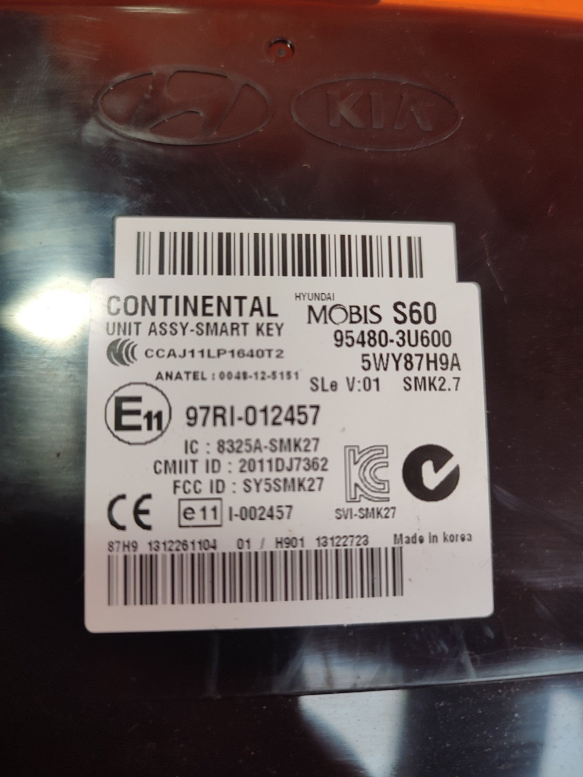 ✅KIA SPORTAGE MK3 1.7 DIESEL 2014 KEYLESS CONTROL MODULE 95480-3U600 Warranty - Image 5