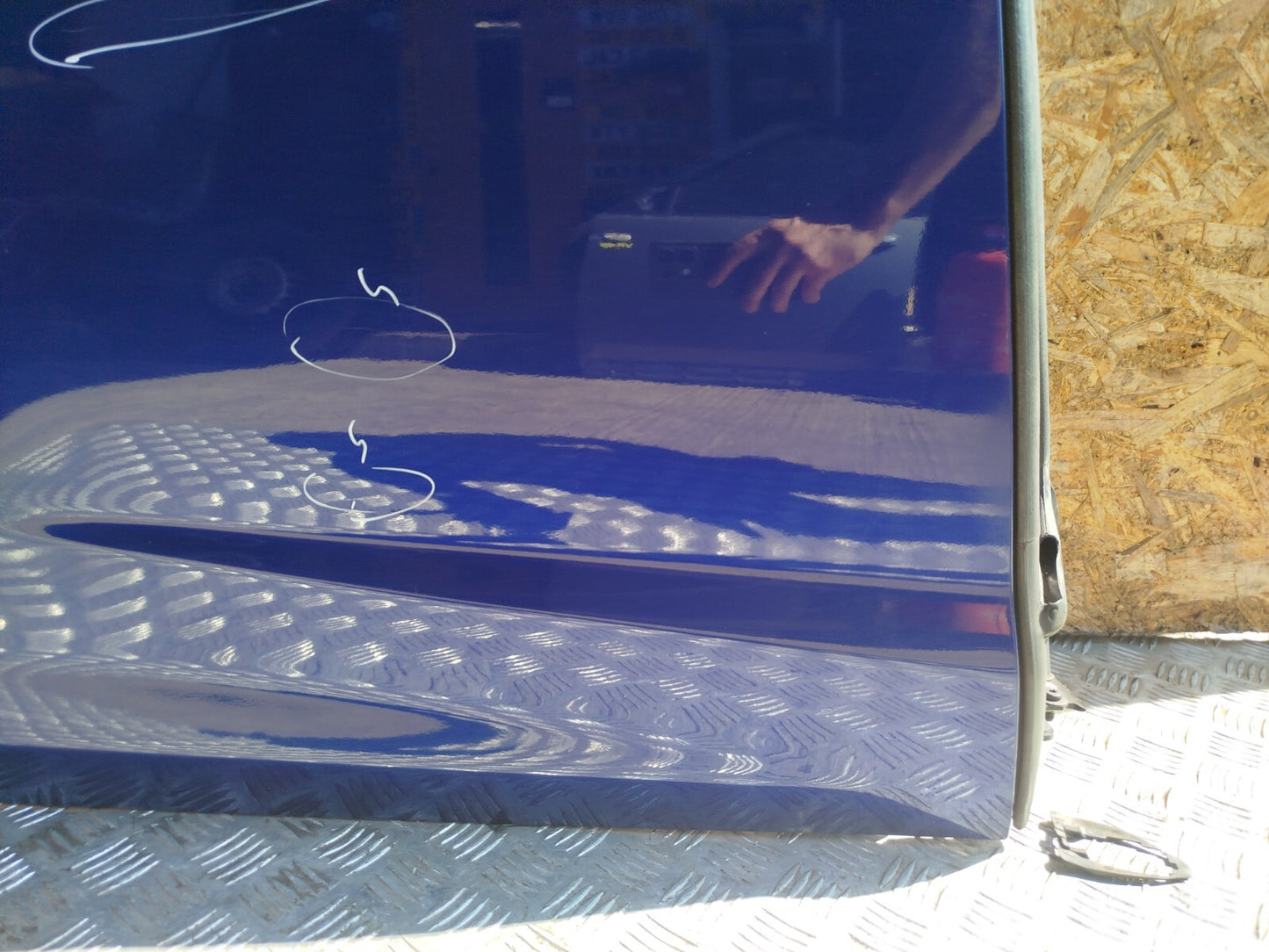 ✅FORD B-MAX TITANIUM 1.0 PETROL 2014 REAR RIGHT SLIDING DOOR BARE BLUE Scratches - Image 7