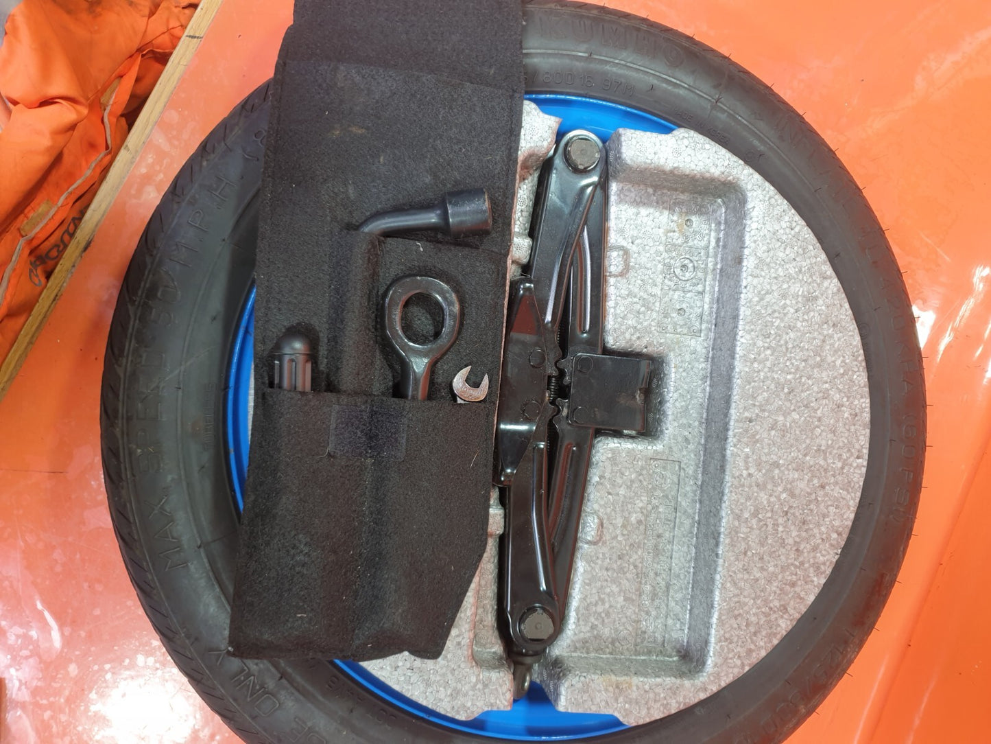 SSANGYONG TIVOLI ELX 1.6 PETROL 2015 SPACE SAVER SPARE WHEEL KIT T125/80 D16 - Image 6