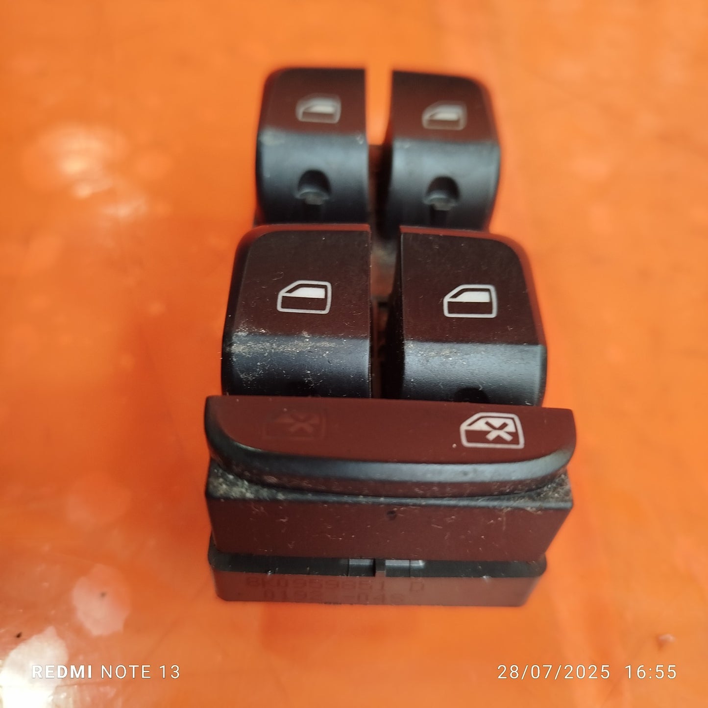 ✅AUDI Q5 S LINE 2.0 DIESEL 2012 FRONT RIGHT WINDOW REGULATOR SWITCH 8K0959851D - Image 4