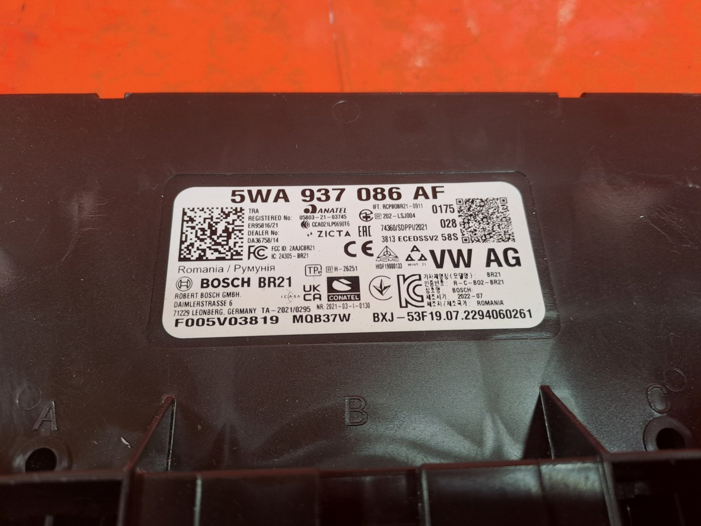 ✅2022 VW Golf GTE Body Control Unit 5WA937086AF + Warranty A388 - Image 12