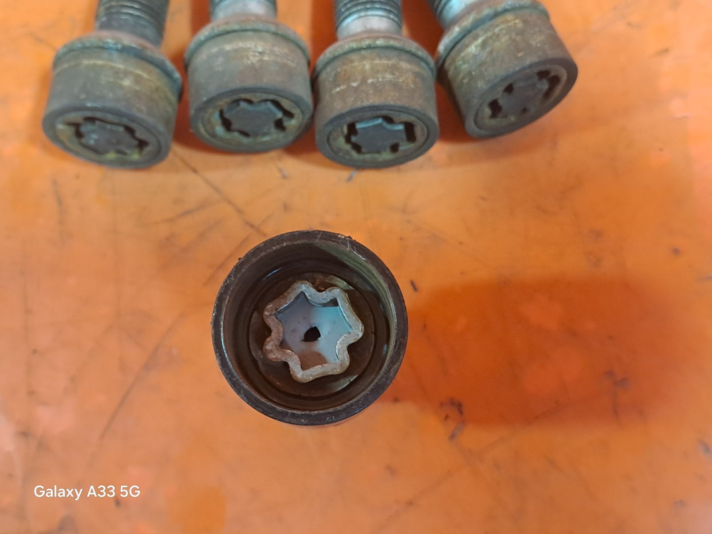 ✅2012 MERCEDES B CLASS W246 LOCKING WHEEL NUTS SET WITH KEY + WARRANTY A299 - Image 5