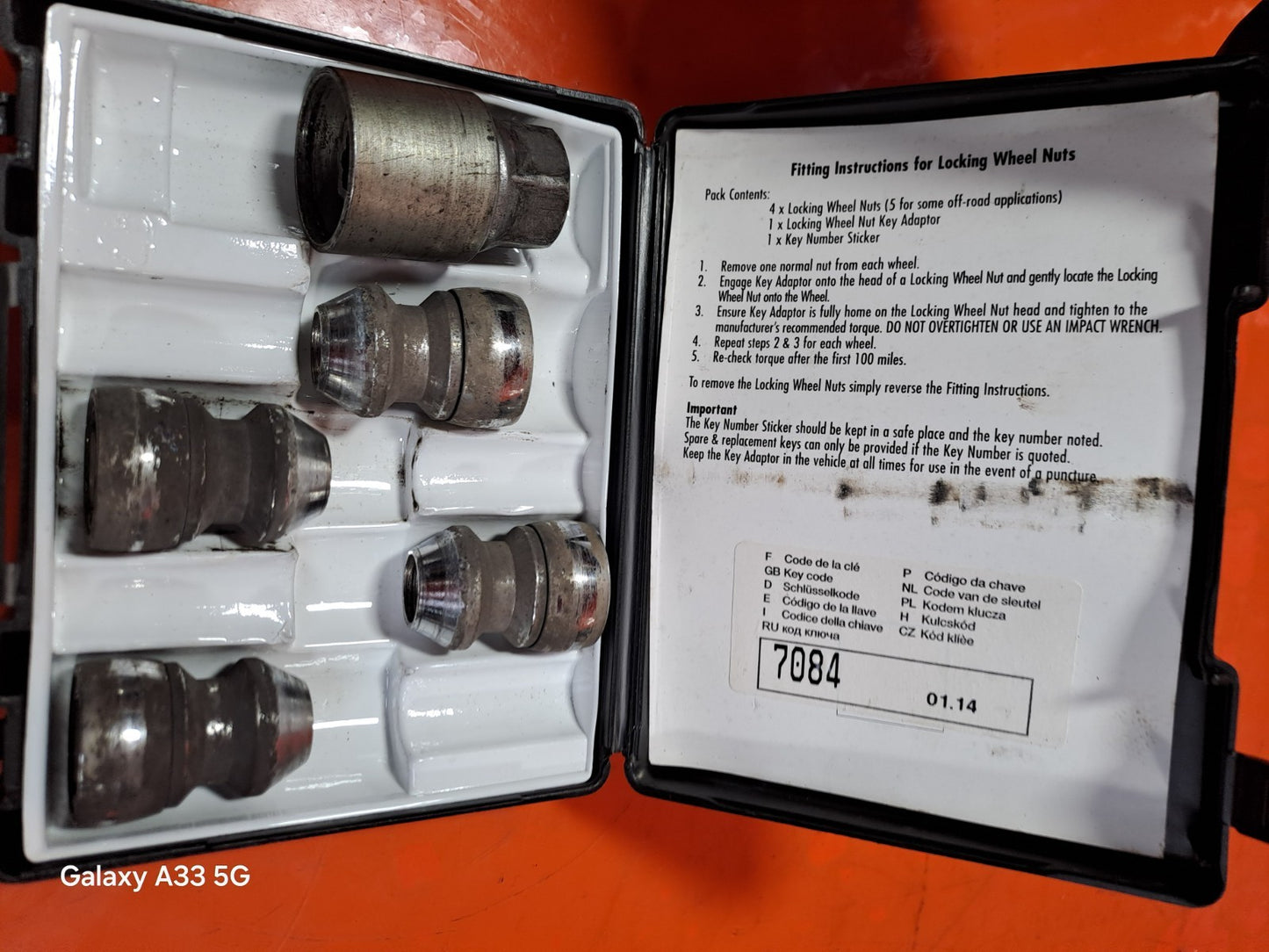 ✅KIA SPORTAGE 4 1.7 DIESEL 2014 LOCKING WHEEL NUTS Warranty A287 - Image 3