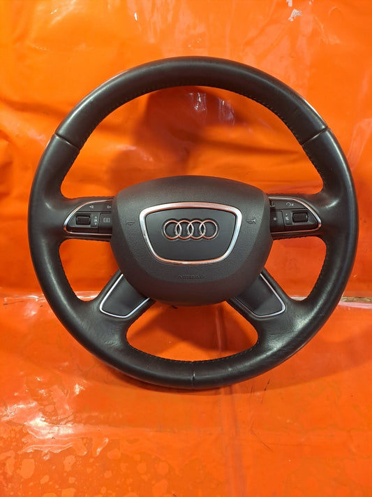 ✅AUDI A3 1.6 DIESEL 2013 MULTIFUNCTION LEATHER STEERING WHEEL 8U0419091B A338 - Image 2