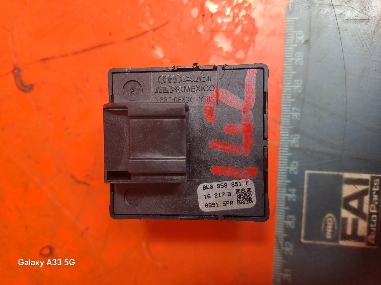 ✅2016 AUDI A5 F5 FRONT RIGHT WINDOW CONTROL SWITCH 8W0959851F + WARRANTY A142 - Image 8