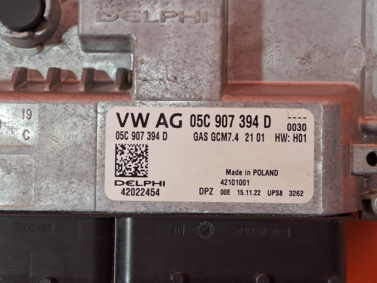 VW TAIGO LIFE 1.0 PETROL 2023 ENGINE CONTROL MODULE 05C907394D Warranty A219 - Image 3