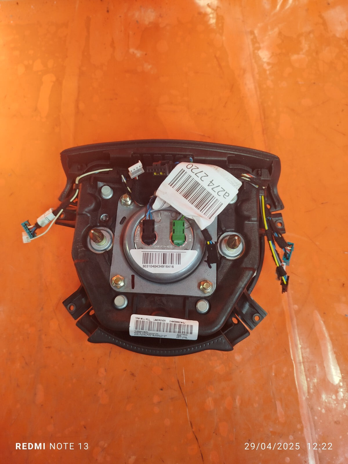 ✅Land Rover Range Rover Vogue L322 2005 4.4 Petrol STERING WHEEL ARBAG Warranty - Image 2