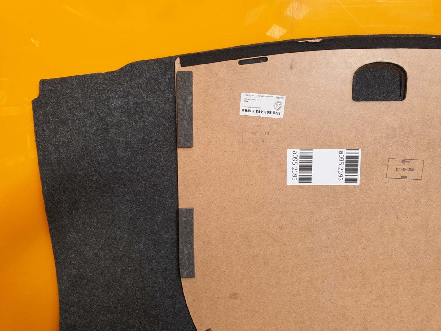 ✅2018 SKODA FABIA MK3 1.0 TSI REAR BOOT FLOOR CARPET 6V6863463F + WARRANTY A095 - Image 6