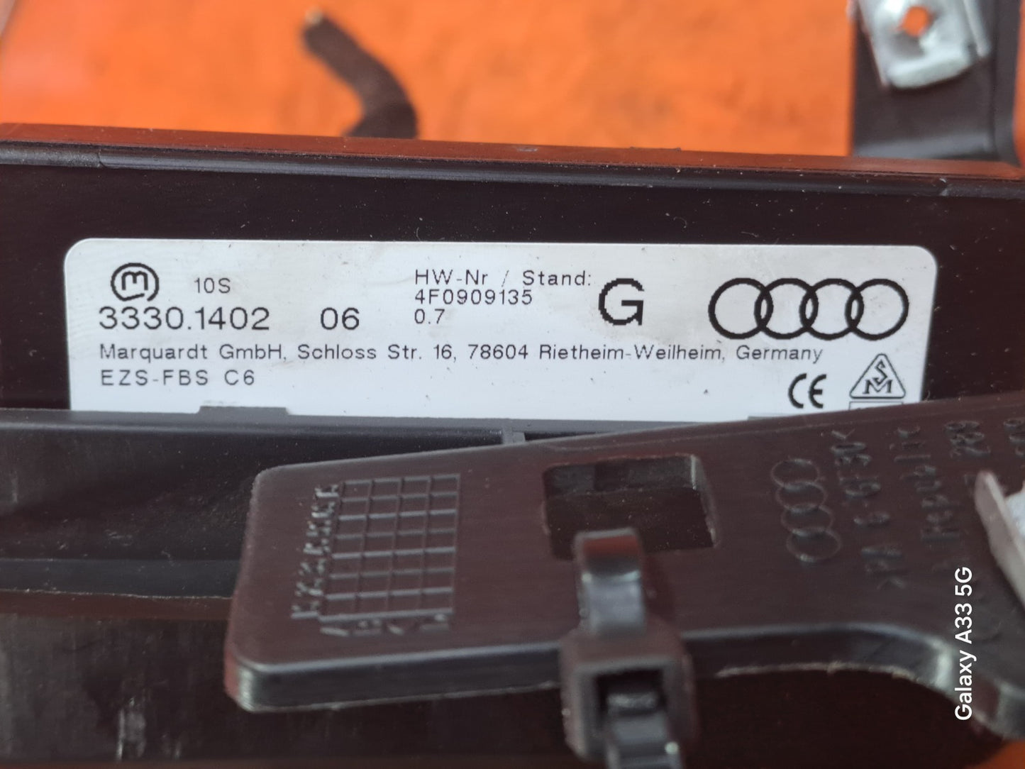 ✅AUDI Q7 S LINE 3.0 DIESEL 2007 IGNITION BARREL & KEY 4F0905852B 4F0909135 A295 - Image 9