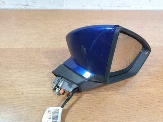 2019 SEAT ARONA FR 1.0P FRONT RIGHT WING MIRROR BLUE + WARRANTY A217 - Image 2