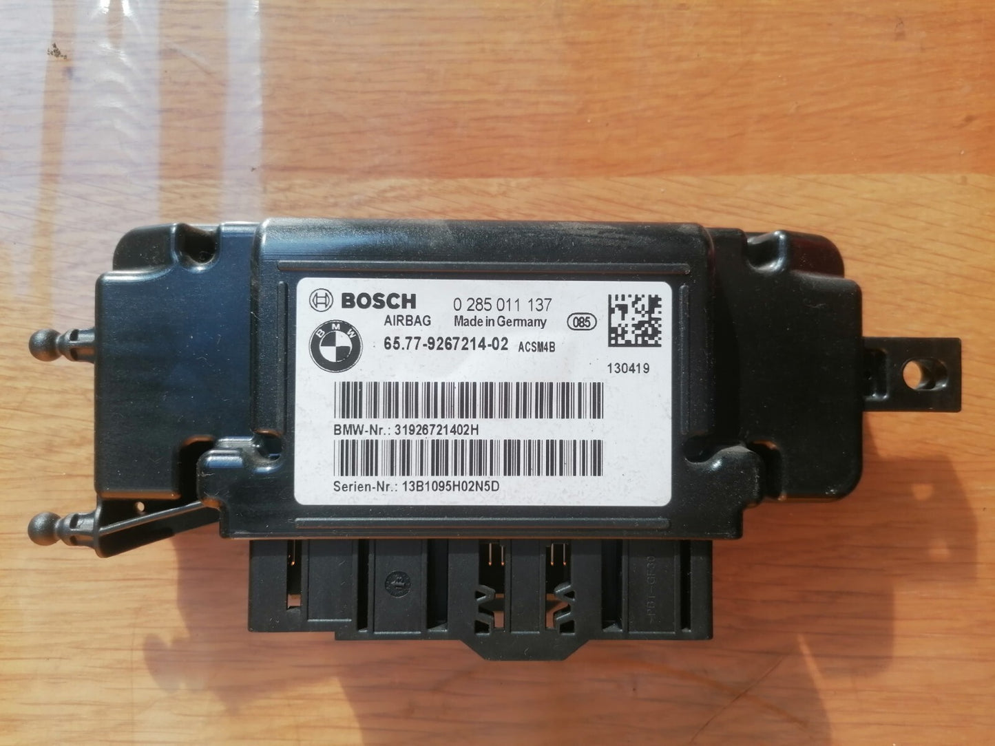 ✅2013 BMW 1 SERIES F20 2.0D AIRBAG CONTROL MODULE ECU 9267214 + WARRANTY A082 - Image 1