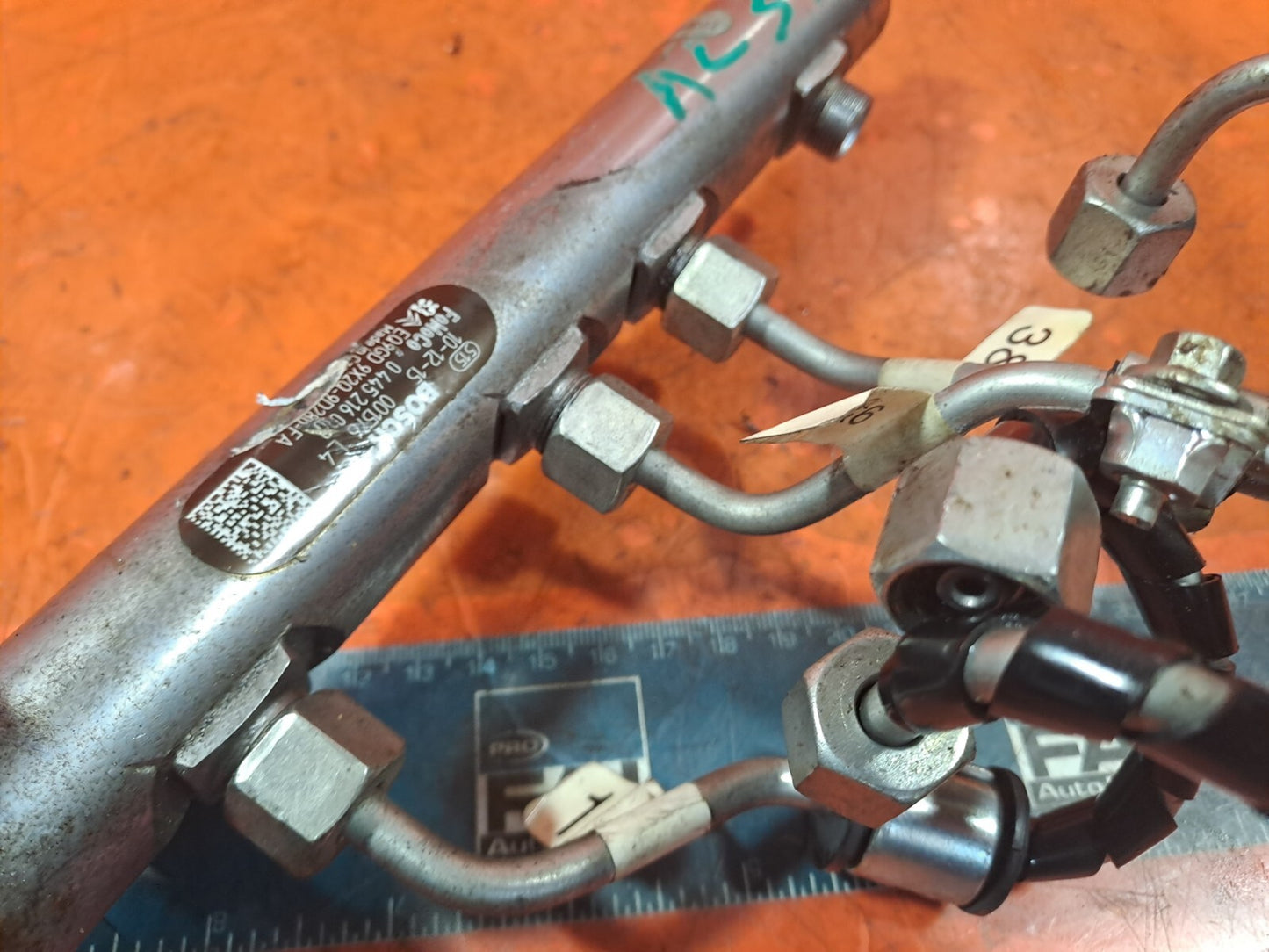✅2011 LAND ROVER DISCOVERY 4 L319 3.0D FUEL INJECTOR RAIL 9X2Q-9D280-FA A239 - Image 8