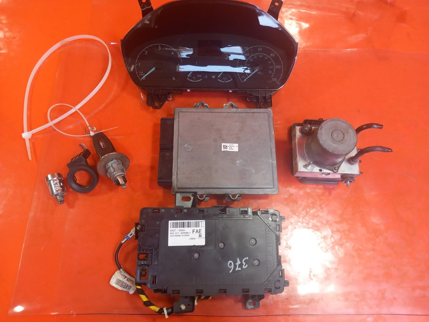 Ford Transit Custom 2.0 Diesel 2019 Engine ECU Kit KK2112A650FA BK2AV21990 A376 - Image 12