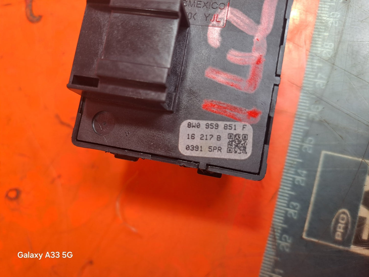✅2016 AUDI A5 F5 FRONT RIGHT WINDOW CONTROL SWITCH 8W0959851F + WARRANTY A142 - Image 10