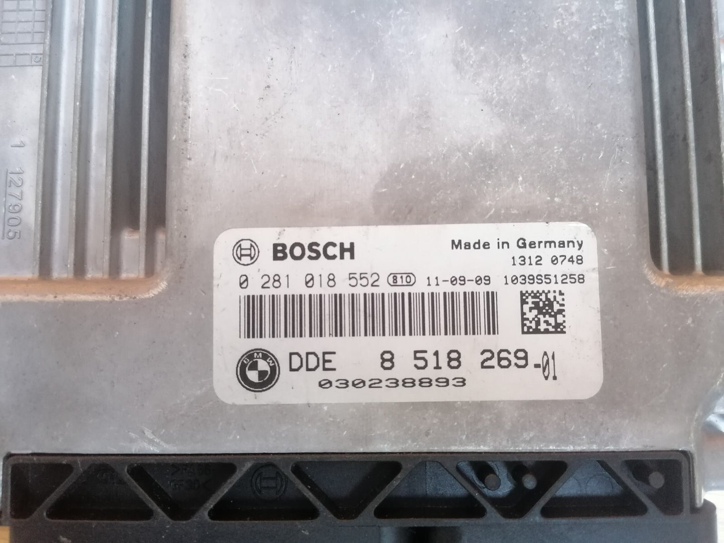 BMW 3 SERIES E90 E91 2.0 DIESEL ENGINE CONTROL MODULE ECU 0281018552 8518269 X00 - Image 12