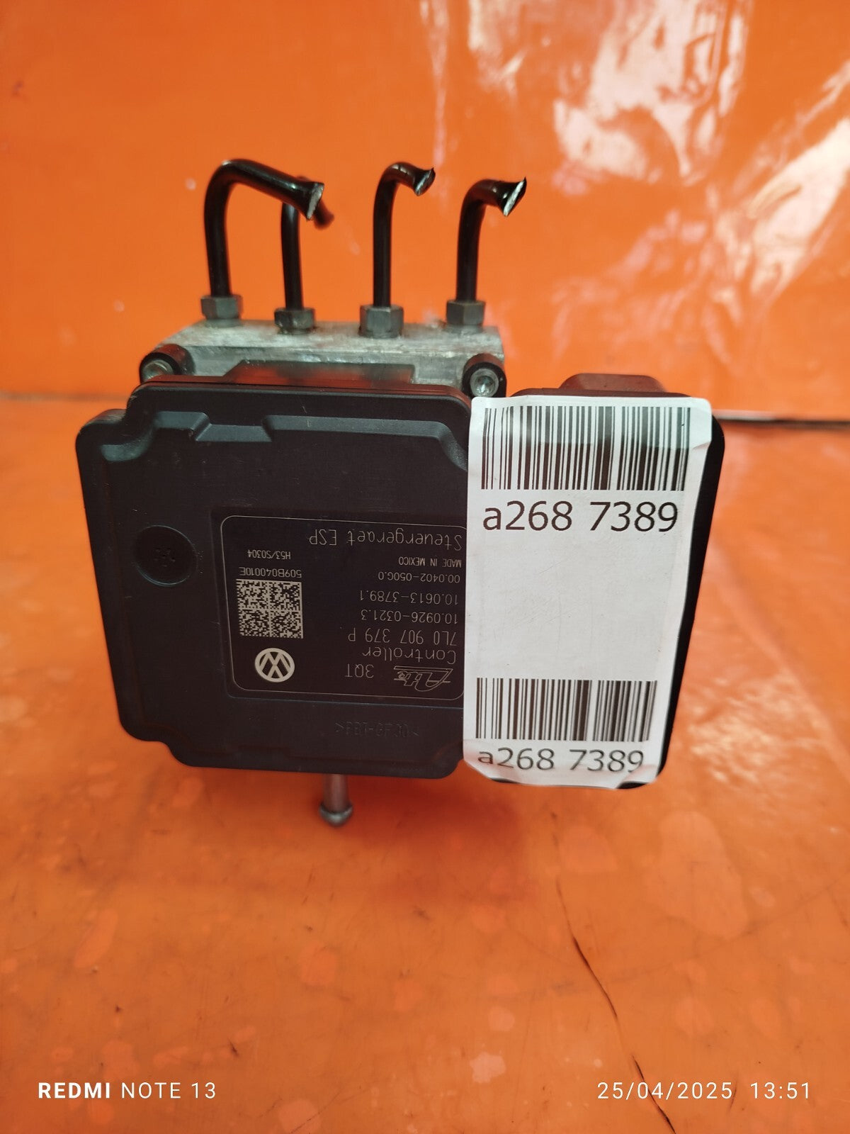 ✅Porsche Cayenne V6 2010 3.6 Petrol ABS PUMP MODULE CONTROL UNIT 7L0907379P A268 - Image 2