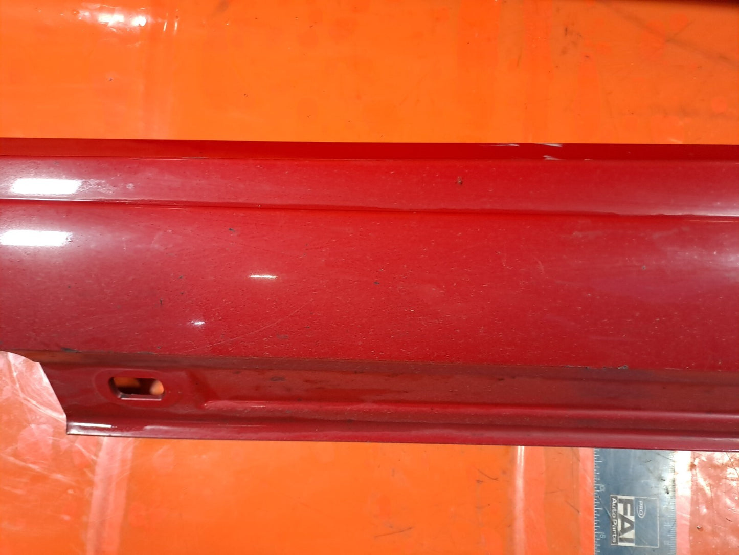 ✅12-18 MERCEDES A CLASS W176 SILL SIDE SKIRT PAIR RED A1766980054 + WARRANTY xAA
