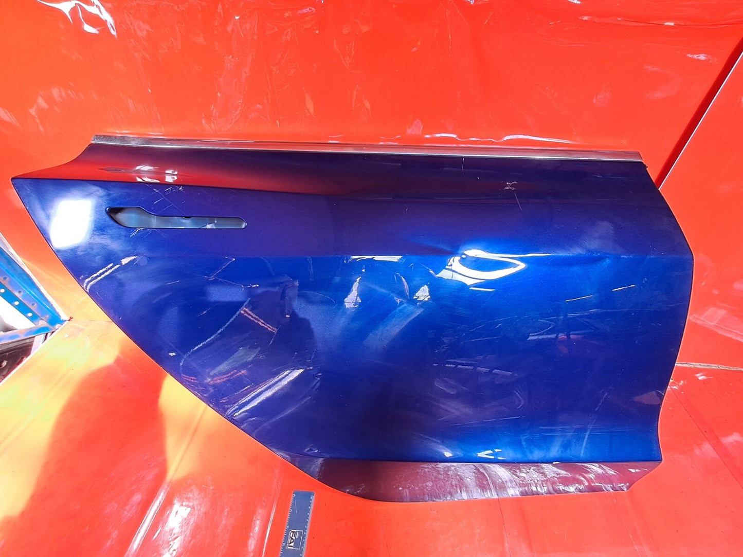✅Tesla Model 3 Long Range 2020 REAR RIGHT DOOR BLUE Warranty A266