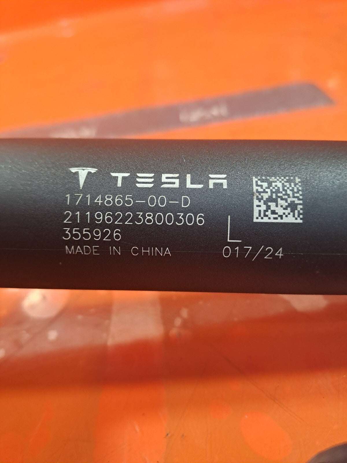 2024 TESLA MODEL 3 LONG TAILGATE BOOT LID STRUT LEFT 1714865-00-D WARRANTY A207