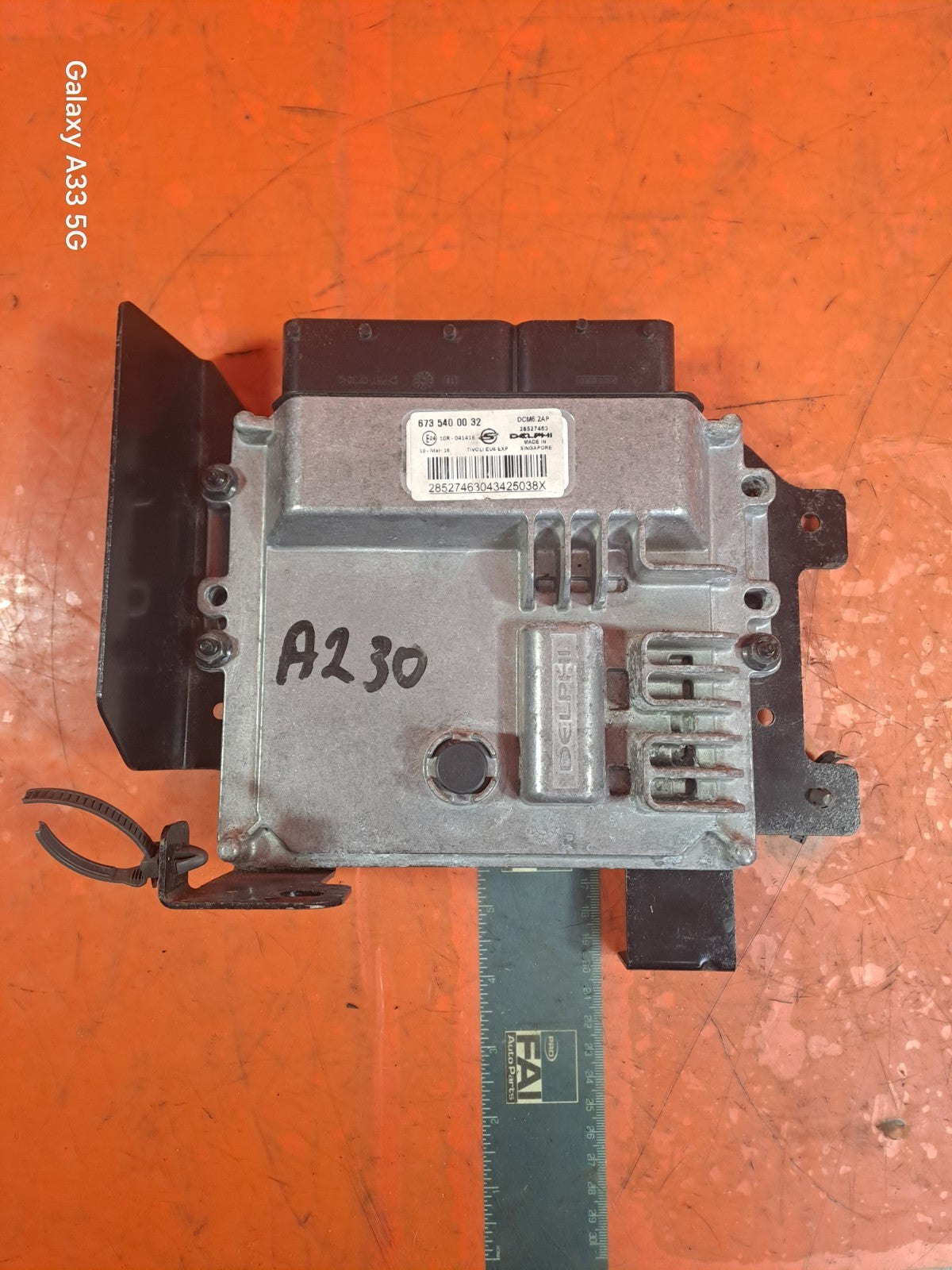 ✅SSANGYONG TIVOLI EX 1.6 DIESEL 2017 ENGINE CONTROL MODULE ECU 6735400032 A230