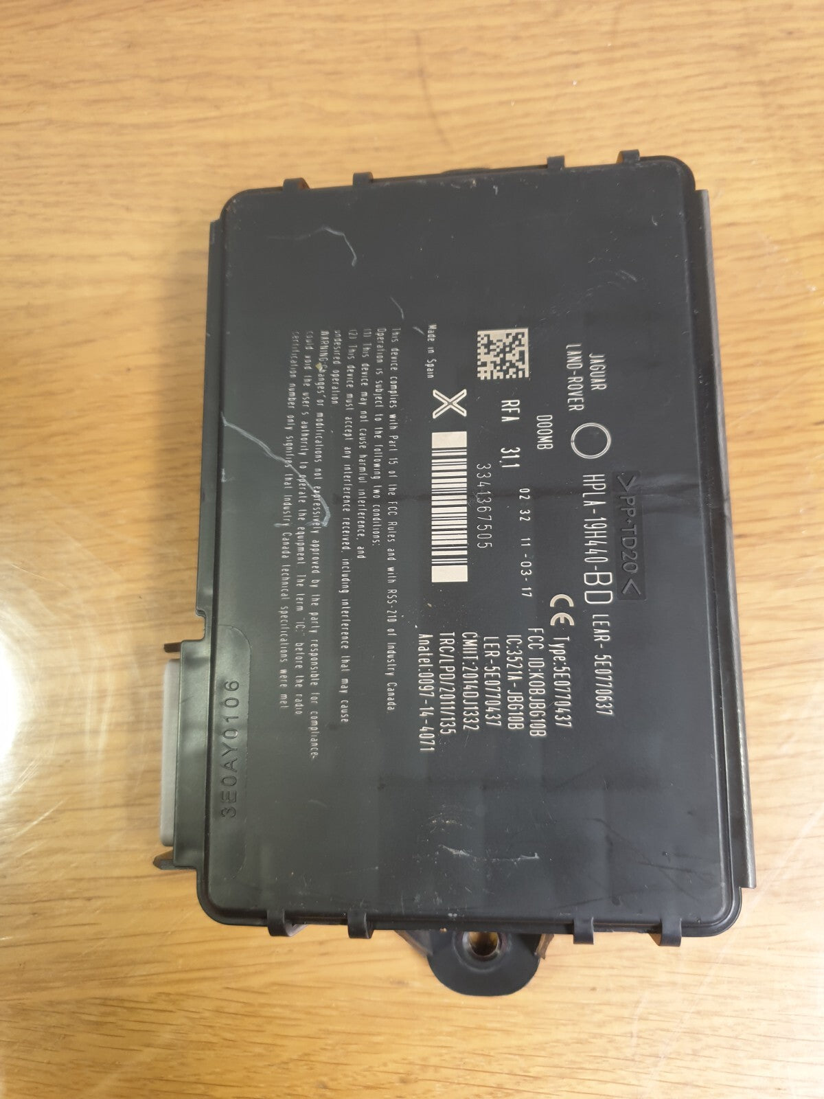 ✅JAGUAR F-PACE X761 3.0 PETROL 2017 KEYLESS ENTRY CONTROL MODULE HPLA19H440BD