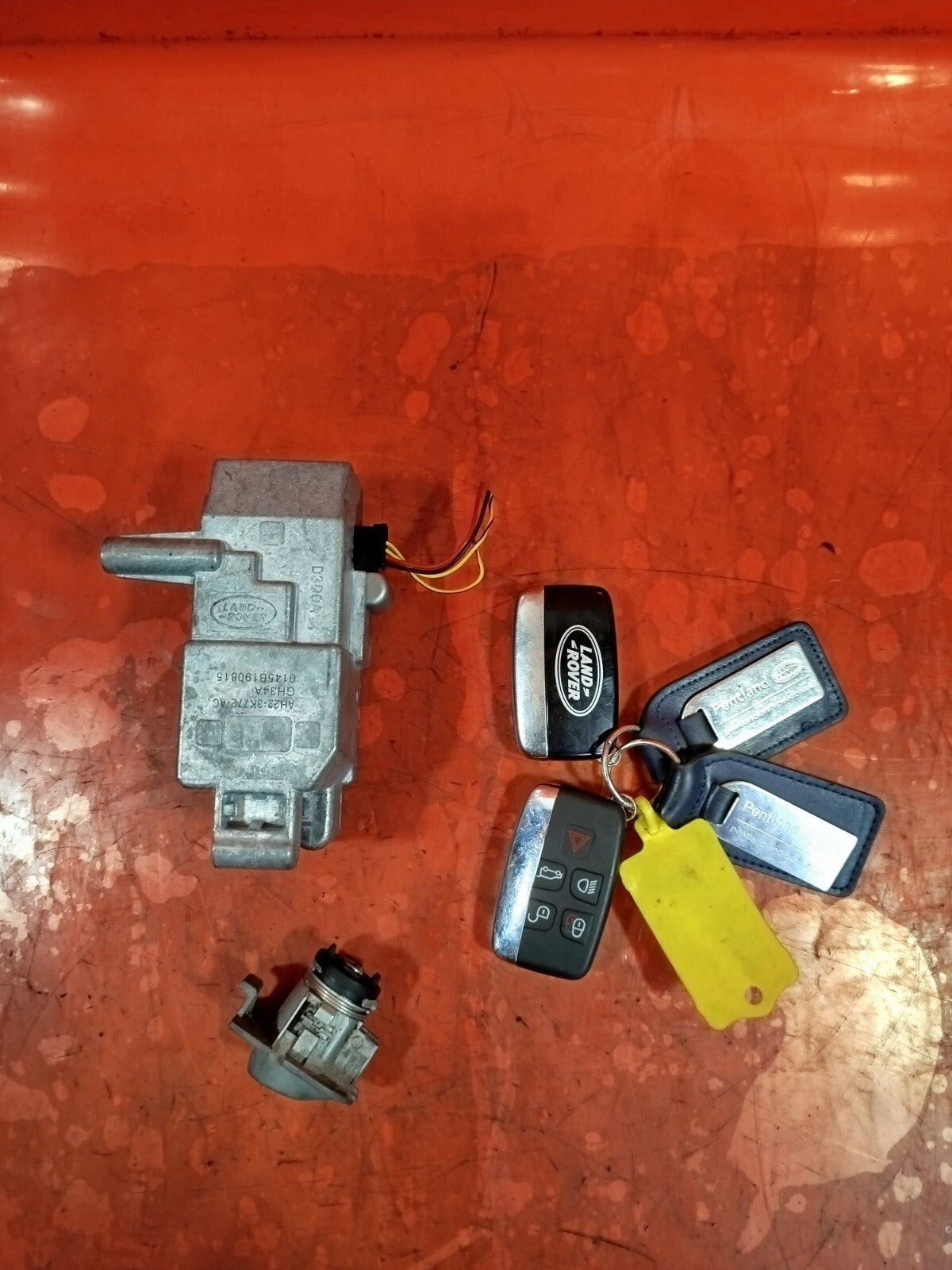 ✅LAND ROVER DISCOVERY 4 2015 3.0 DIESEL STEERING COLUMN LOCK & KEYS AH223K772AC