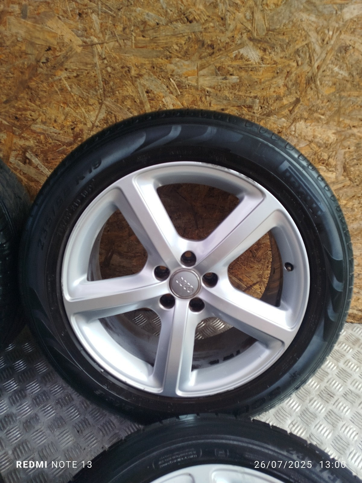 ✅AUDI Q5 S LINE 2.0 DIESEL 2012 ALLOY WHEEL WITH TYRE SET 235/55 R19 8R0601025