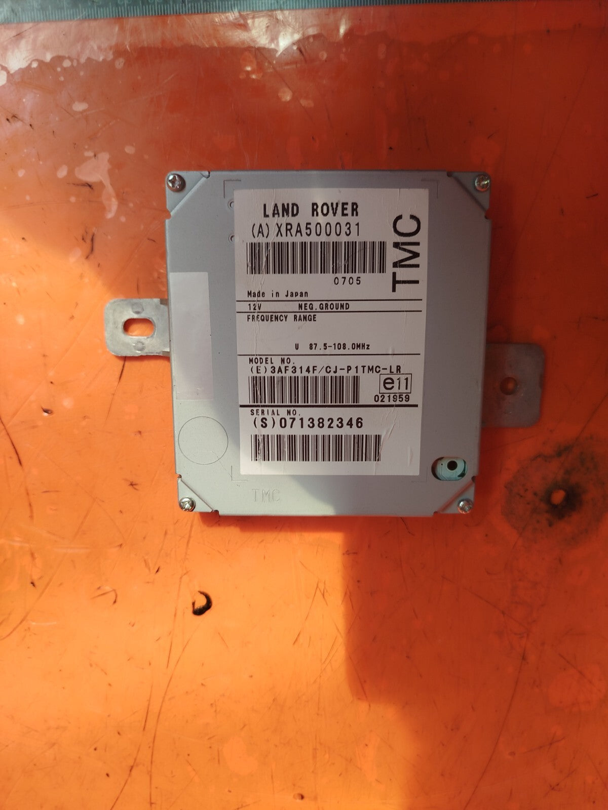 ✅LAND ROVER RANGE ROVER L320 2.7 DIESEL 2007 TRAFFIC MASTER MODULE ECU XRA500031