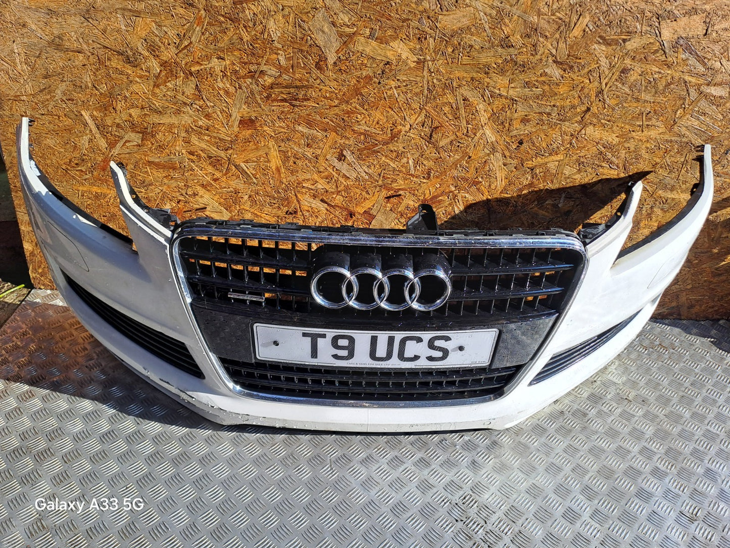 ✅2007 AUDI Q7 4L S LINE 3.0D FRONT BUMPER WHITE Z7S + WARRANTY A295