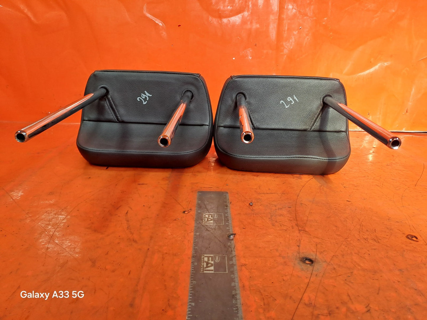 ✅2012 AUDI Q5 8R S LINE 2.0TDI REAR HEADRESTS PAIR LEATHER + WARRANTY A291