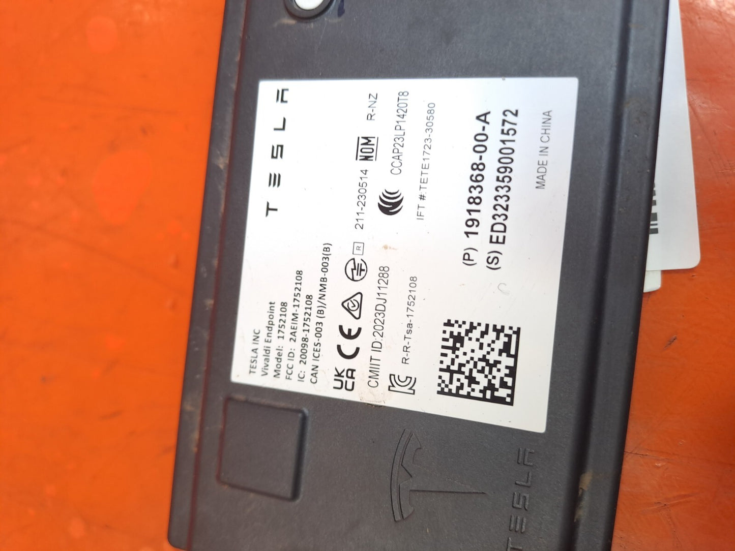 TESLA MODEL 3 LONG 2024 REAR BUMPER MODULE 1918368-00-A Warranty A207
