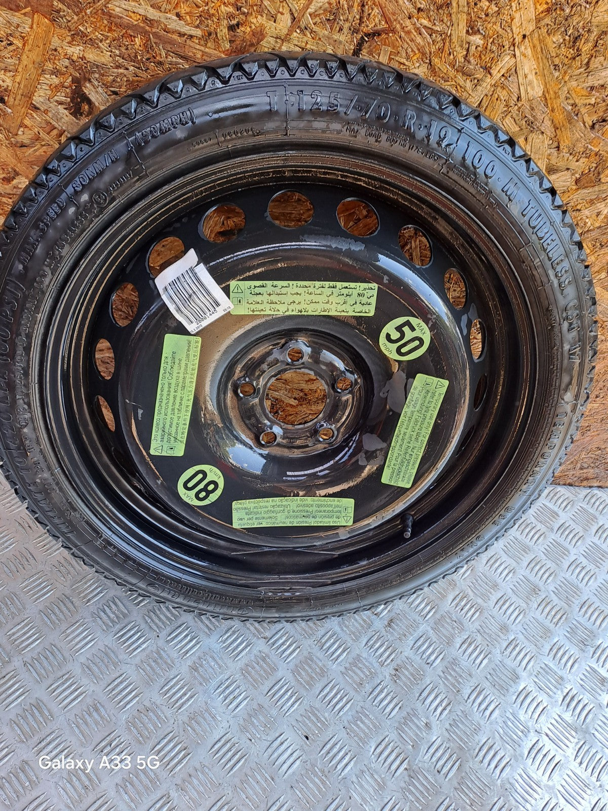 ✅2012 AUDI A5 SPACE SAVER SPARE WHEEL T125/70 R19 + WARRANTY xAA