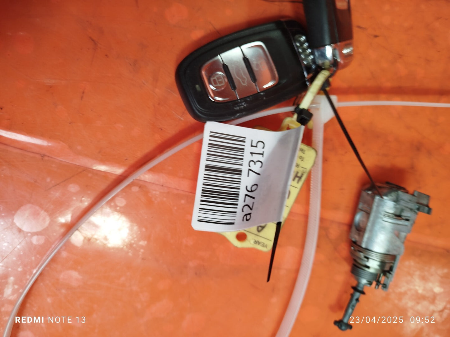 ✅AUDI Q5 S LINE 2.0 PETROL 2012 DOOR LOCK AND KEY 8R2837168 8T0959754D Warranty