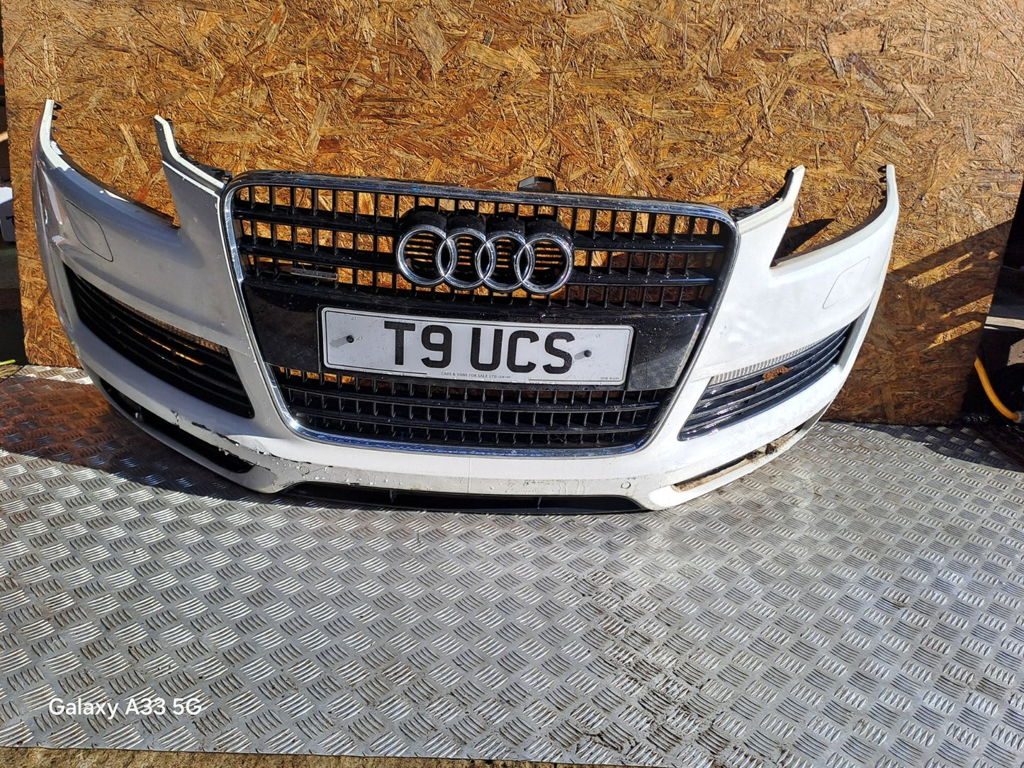✅2007 AUDI Q7 4L S LINE 3.0D FRONT BUMPER WHITE Z7S + WARRANTY A295