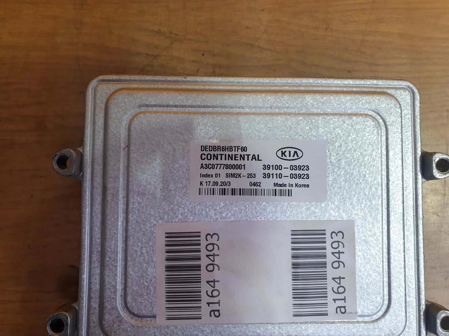 ✅2016 KIA NIRO 2 EV S-A 1.6P ENGINE CONTROL UNIT 39100-03923 + WARRANTY A164