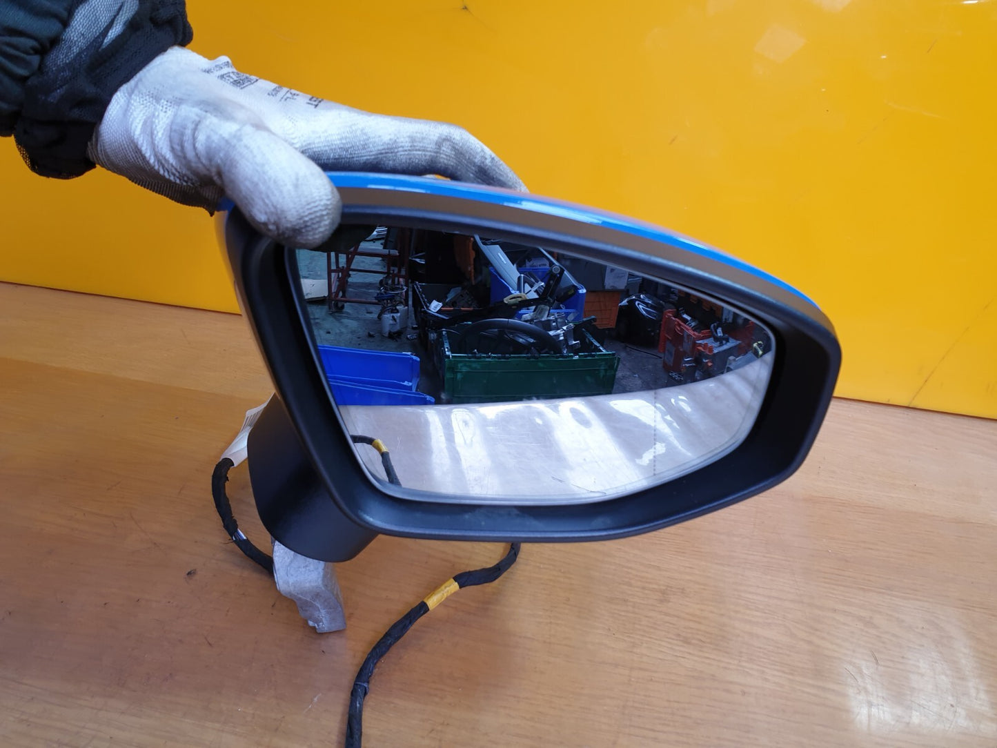 ✅AUDI A3 S LINE 1.4 PETROL 2021 FRONT RIGHT POWER FOLD WING MIRROR BLUE A046729