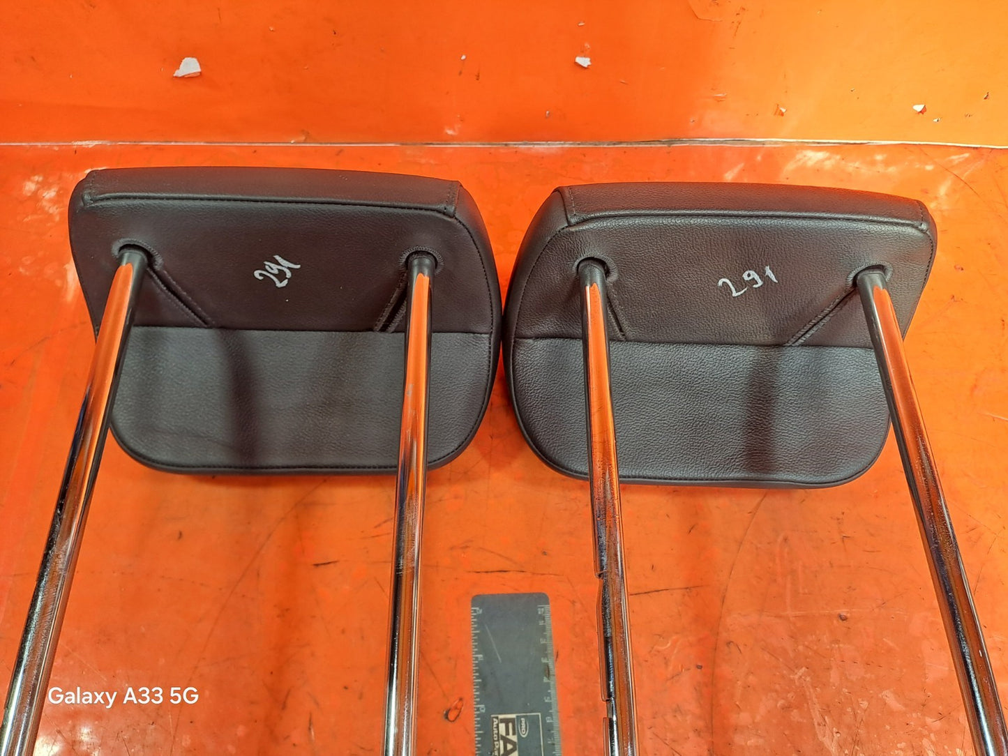 ✅2012 AUDI Q5 8R S LINE 2.0TDI REAR HEADRESTS PAIR LEATHER + WARRANTY A291