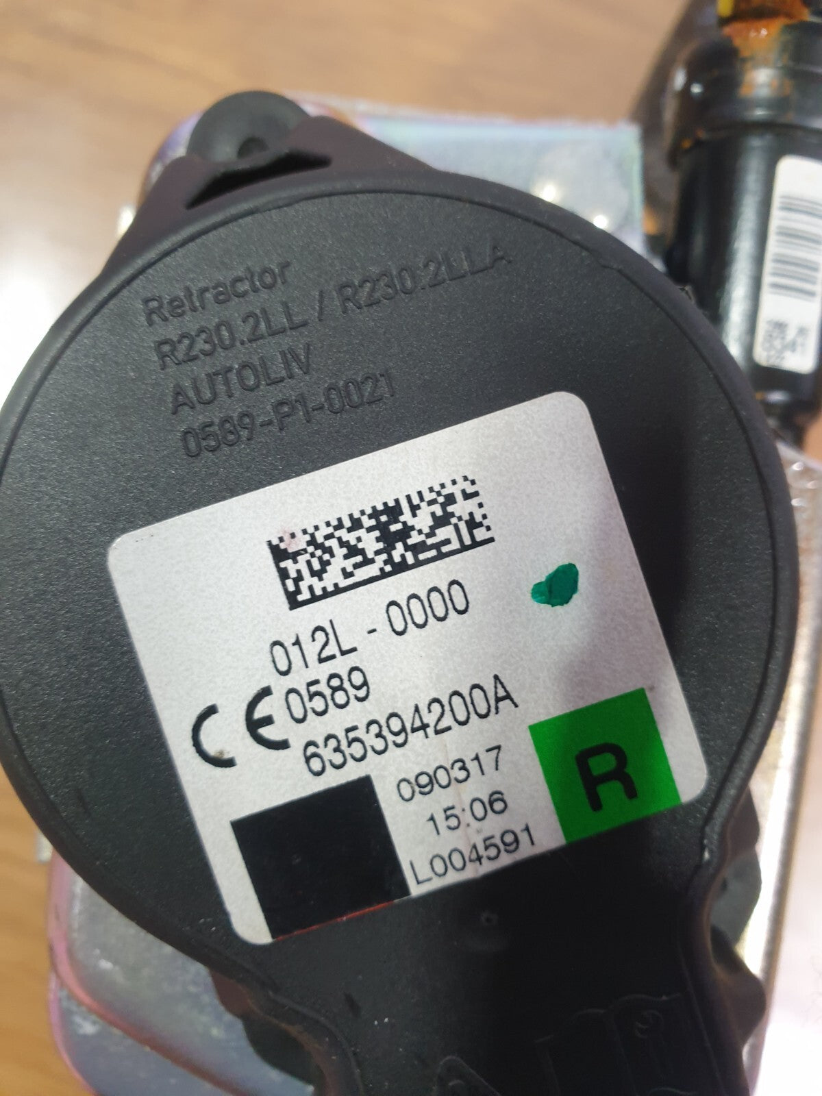 ✅JAGUAR F-PACE X761 3.0 PETROL 2017 FRONT RIGHT SEAT BELT 635394200A Warranty