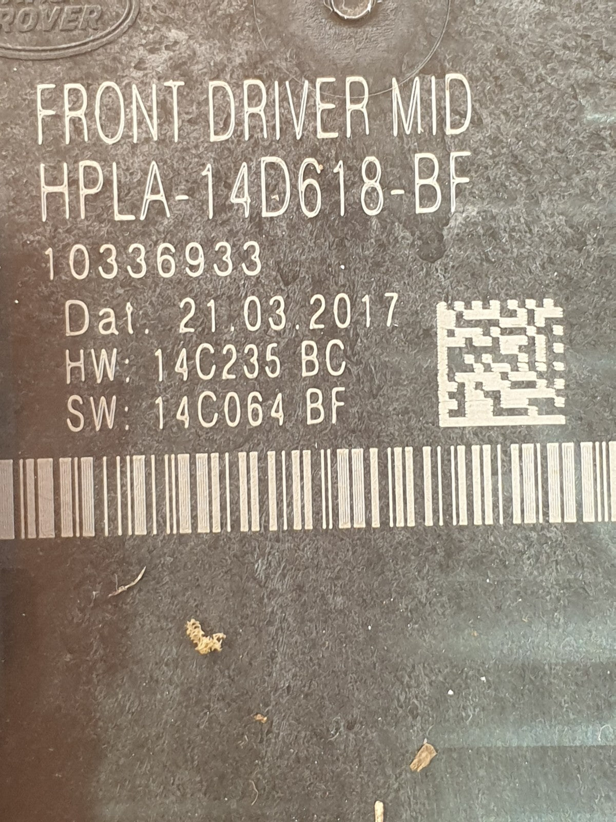 ✅Jaguar F-Pace 3.0 Petrol 2017 Front Right Door Control Module HPLA-14D618-BF