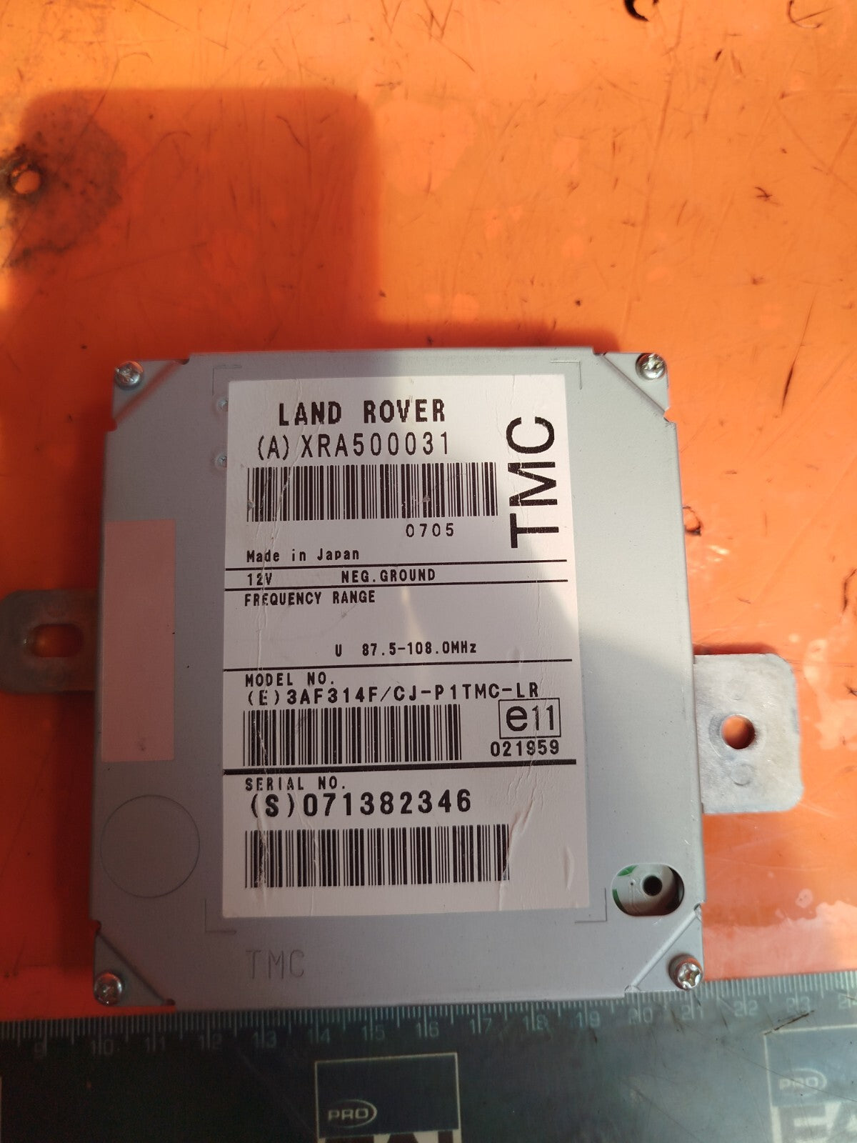 ✅LAND ROVER RANGE ROVER L320 2.7 DIESEL 2007 TRAFFIC MASTER MODULE ECU XRA500031