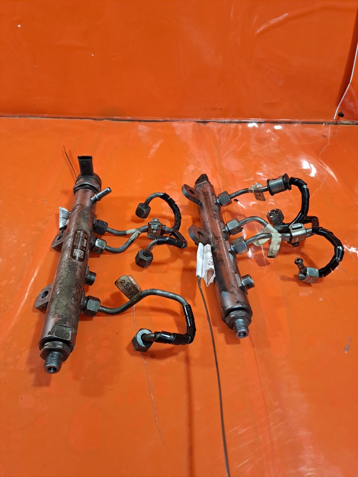 ✅2010 LAND ROVER DISCOVERY 4 L319 FUEL RAIL PAIR 9X2Q9D280EA +WARRANTY A265