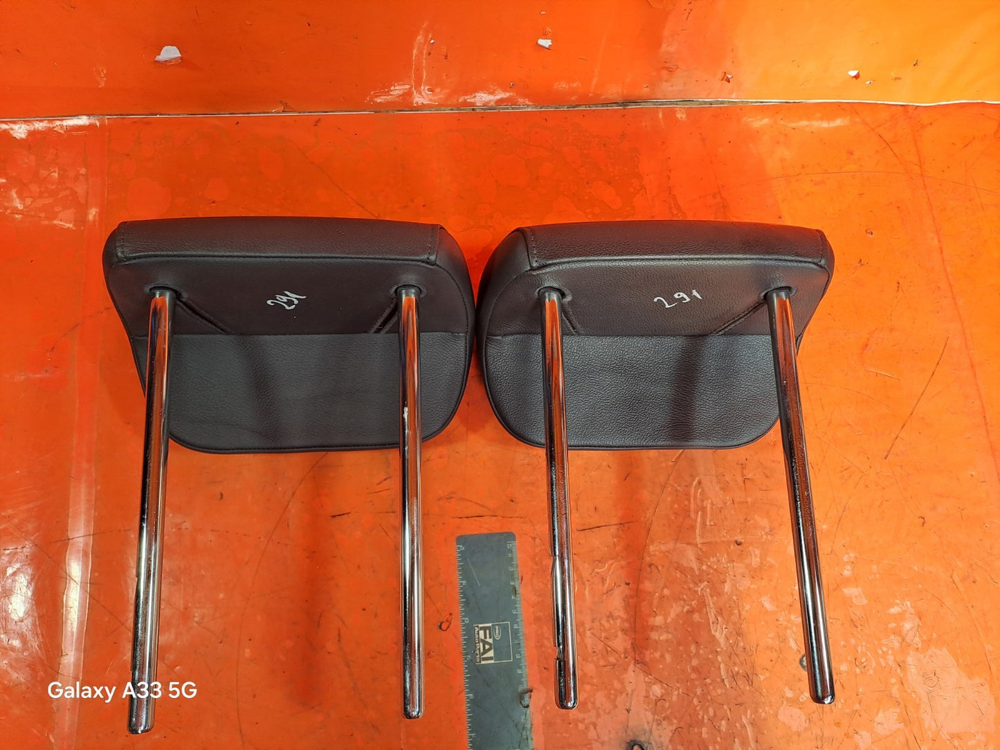 ✅2012 AUDI Q5 8R S LINE 2.0TDI REAR HEADRESTS PAIR LEATHER + WARRANTY A291