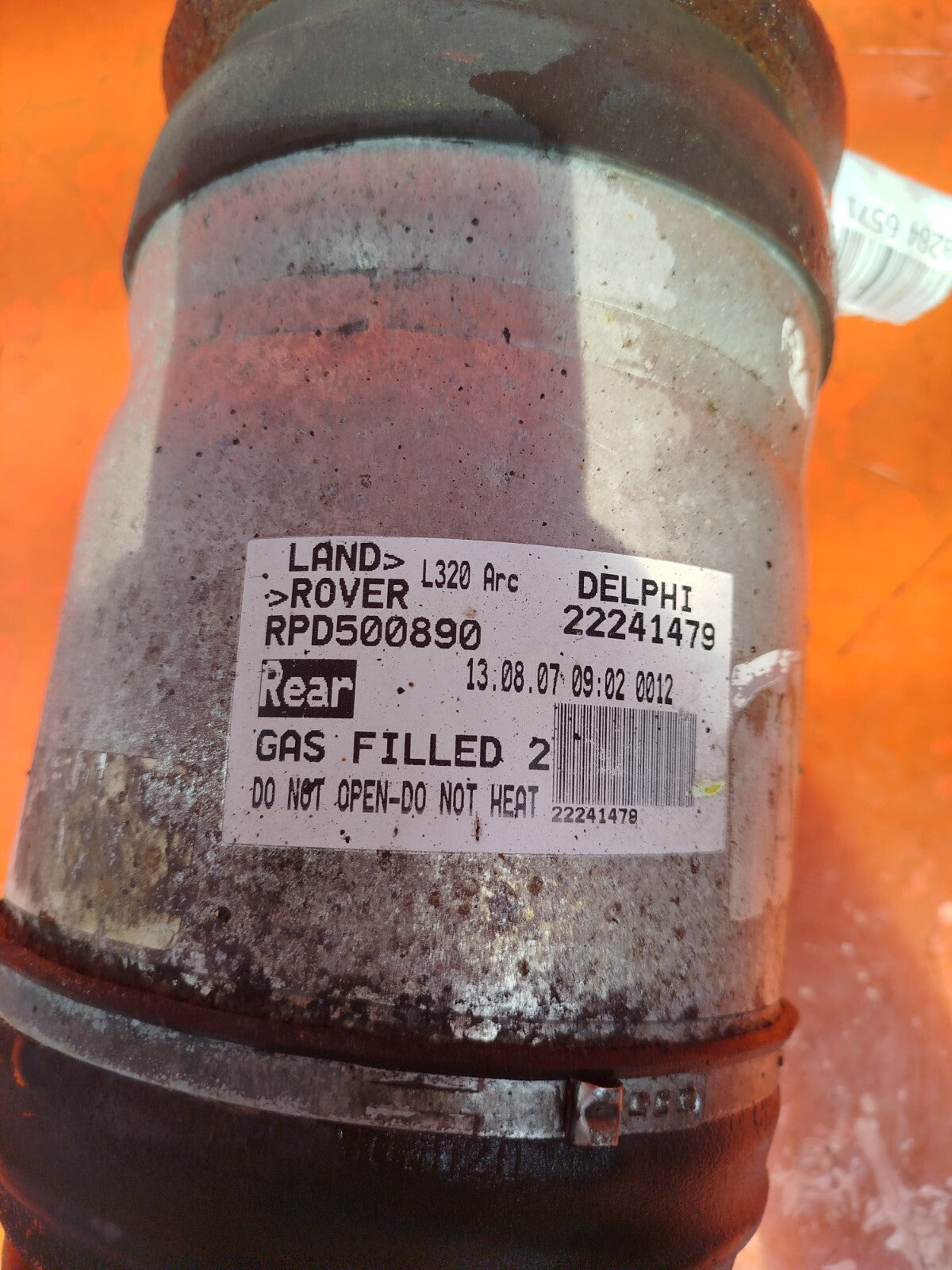 ✅LAND ROVER RANGE ROVER L320 2.7 DIESEL 2007 REAR AIR SUSPENSION STRUT 22241479