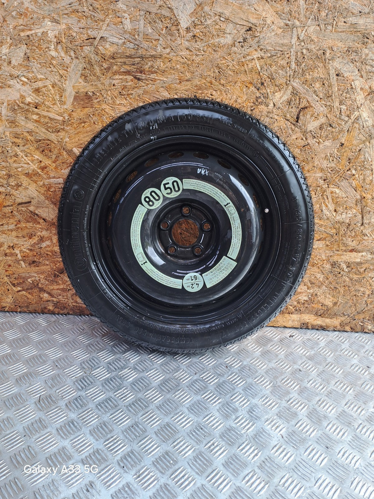 ✅MERCEDES E CLASS W207 SPACE SAVER SPARE WHEEL T135/80 R17 + WARRANTY xAA